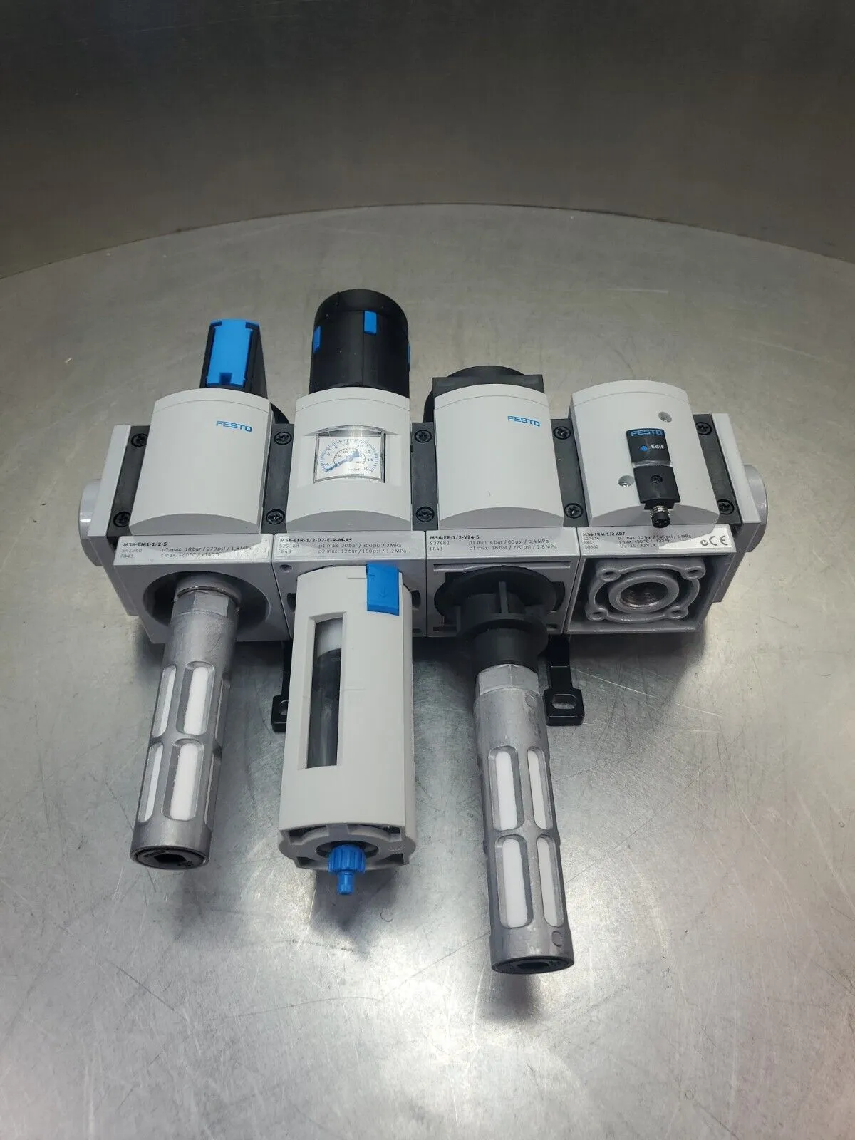 Festo MS6-EE-1/2-V24-S, MS6-LFR-1/2-D7-E-R-M-AS Modules. 6D