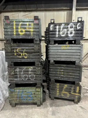 36” x 18” x 18” STEEL STACKABLE PARTS BIN TUB CONTAINER WITH DUMP DOOR, 200+ AVAILABLE: YOBRO #25062