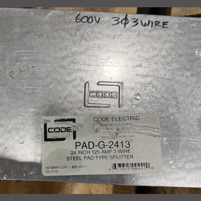 Used CODE ELECTRIC PAD-G-2413 Electrical Boxes British Columbia CA | Savona Equipment LTD #1518988