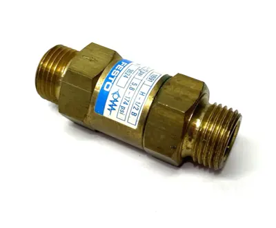 USED FESTO NON-RETURN VALVE, BRASS BODY, H-1/2-B
