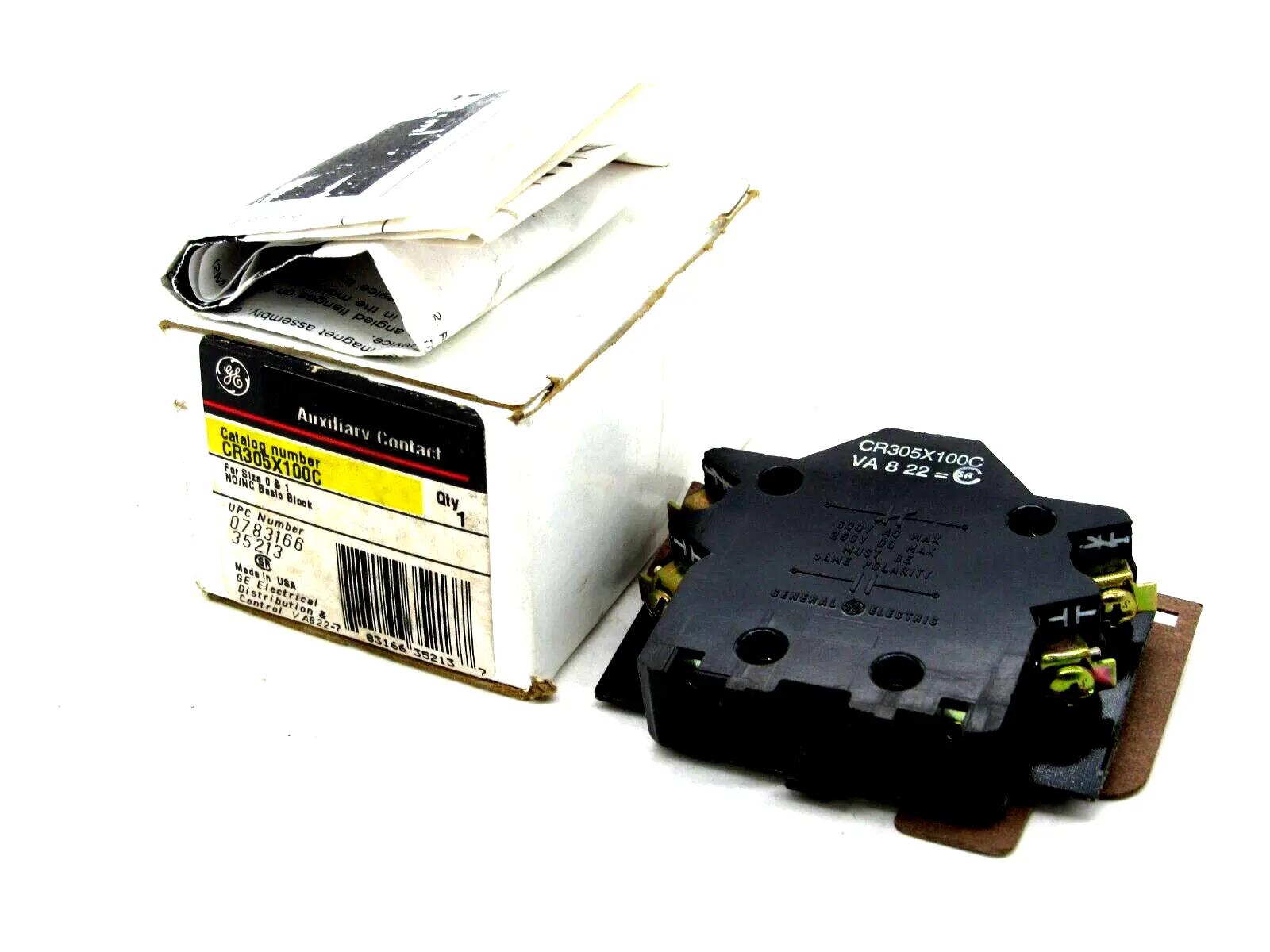 NEW GENERAL ELECTRIC CR305X100C AUXILIARY CONTACT