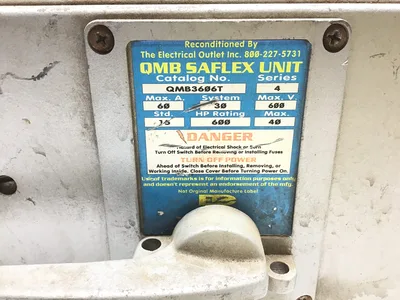Square D QMB3606T QMB Saflex Panelboard Switch Unit 60A Max 600HP Series 4