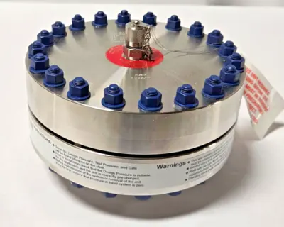 FlowGuard Pulsation Dampener FG 54207/01 FD-20-70-NTF-SS-A-1" NPT CoorsTek