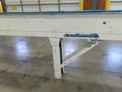 New London Engineering 8"x 20' Plastic Roller Belt Accumulating Conveyor 460V