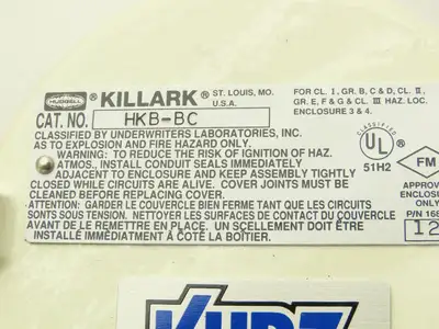 Kurz 500-1.0-P40 Mass Flowmeter 0-75 SCFM Air 1"NPT x 12"L Killark HKB-BC