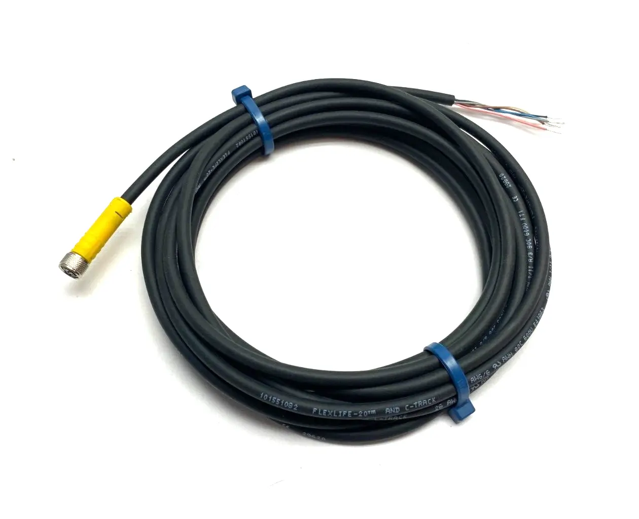 New | in-Stock Turck Flexlife Sgl-Ended M8 6-Pin Female to 6-Wire Cordset 13' Length Connector Accessories Michigan US | Maverick Industrial Sales #1462988