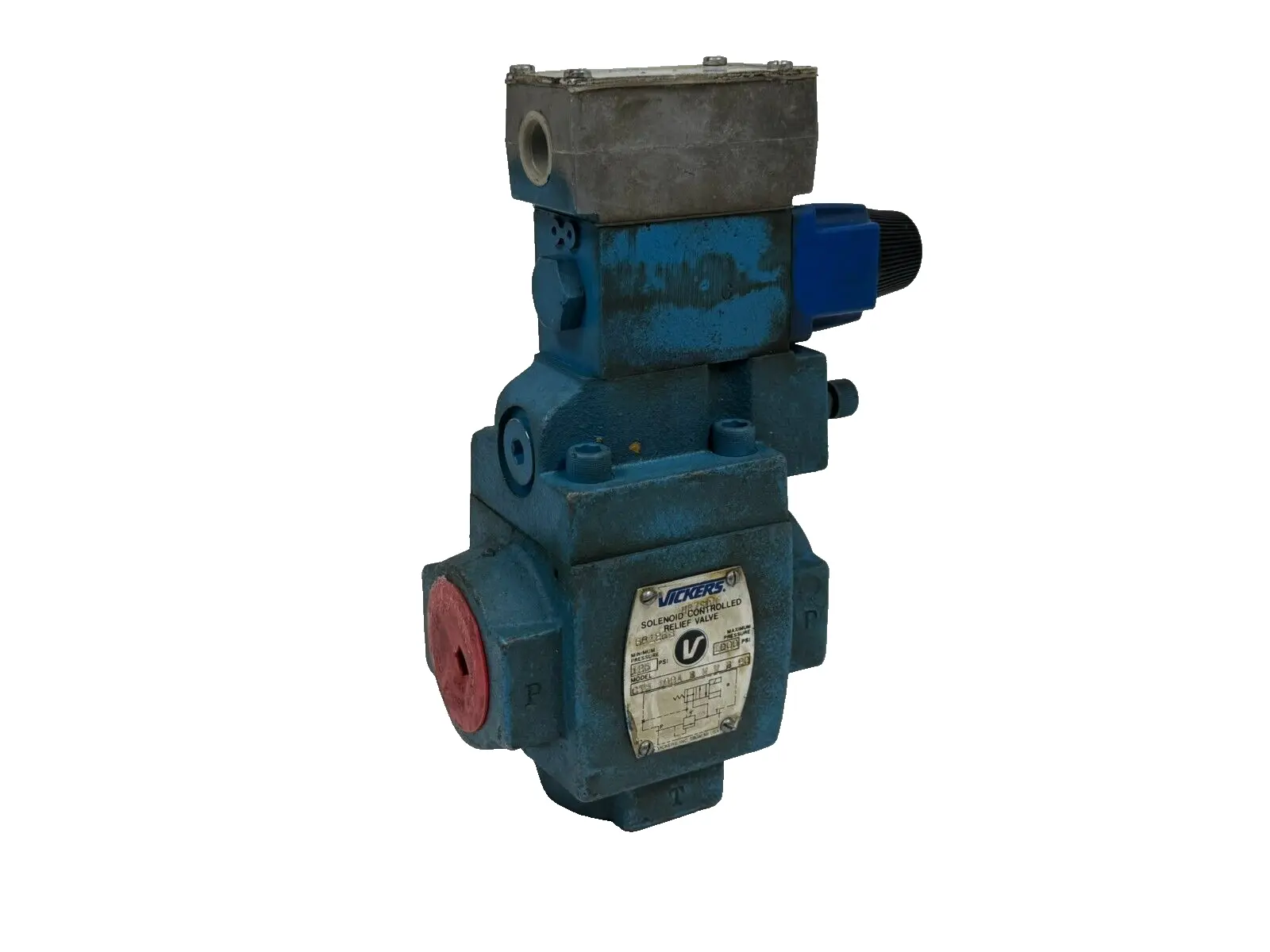 NEW VICKERS CT5-100A-B-M-W-B-90 SOLENOID CONTROLLED RELIEF VALVE 681263 1000PSI