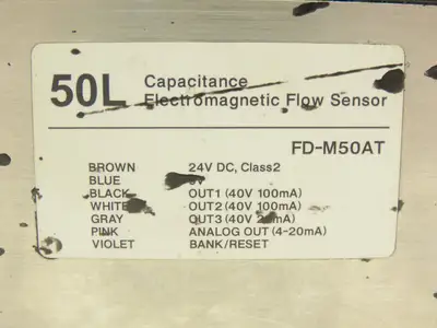 Keyence FD-M50AT Electromagnetic Digital Flow Sensor 50L/min 24VDC