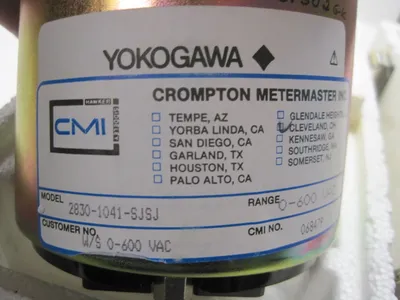 NEW YOKOGAWA 2830-1041-SJSJ METER 0-600 28301041SJSJ