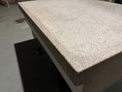 72x48x12 | Pink Granite Stone Inspection QC Table, 72" x 48" x 12" - Used