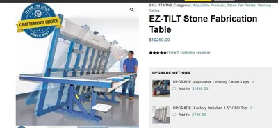 2016 EZ-TILT Fab Table Bridge Saws | STONE EQUIPMENT WAREHOUSE (4)