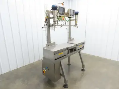 Chemtech Sanitary Dual Liquid Filling Weigh Station Scales 1" Tri-Clamp 115V