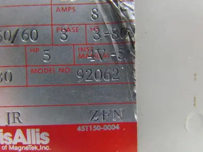 Louis Allis 92062 Transistor Inverter Drive 5HP 460V 3PH 12Amp 50/60HZ