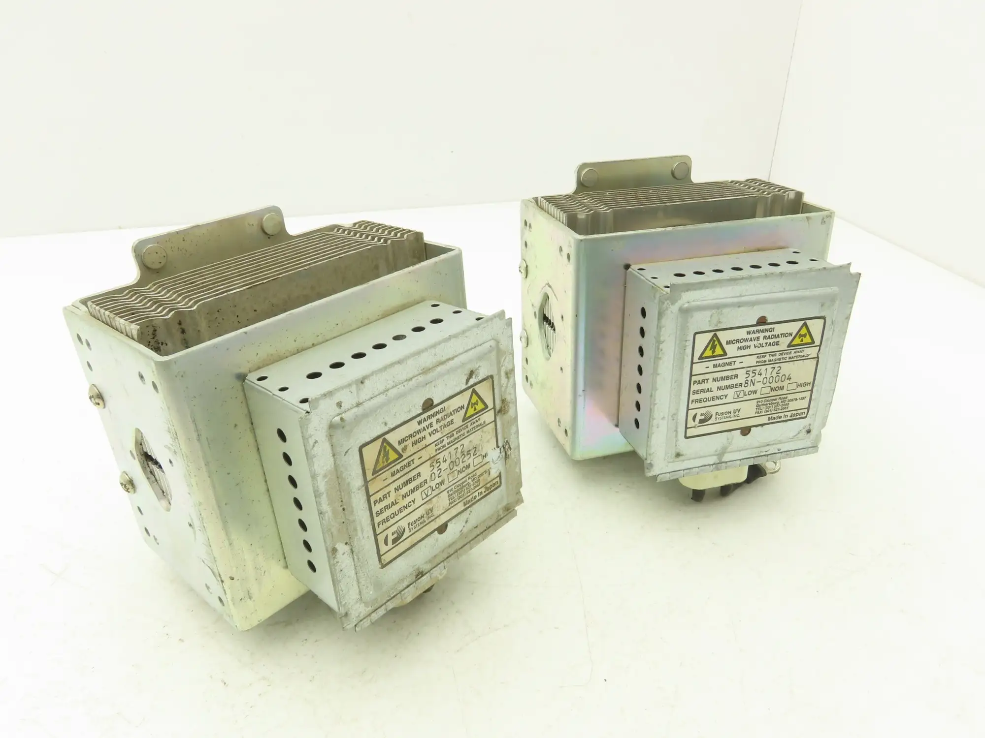 Fusion UV 554172 Magnetron Low Frequency Microwave Generator Lot of 2