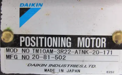 NEW DAIKIN TM10AM-3R22-ATNK-20-171 POSITIONING MOTOR 20-81-502 KS0G022BA30EN