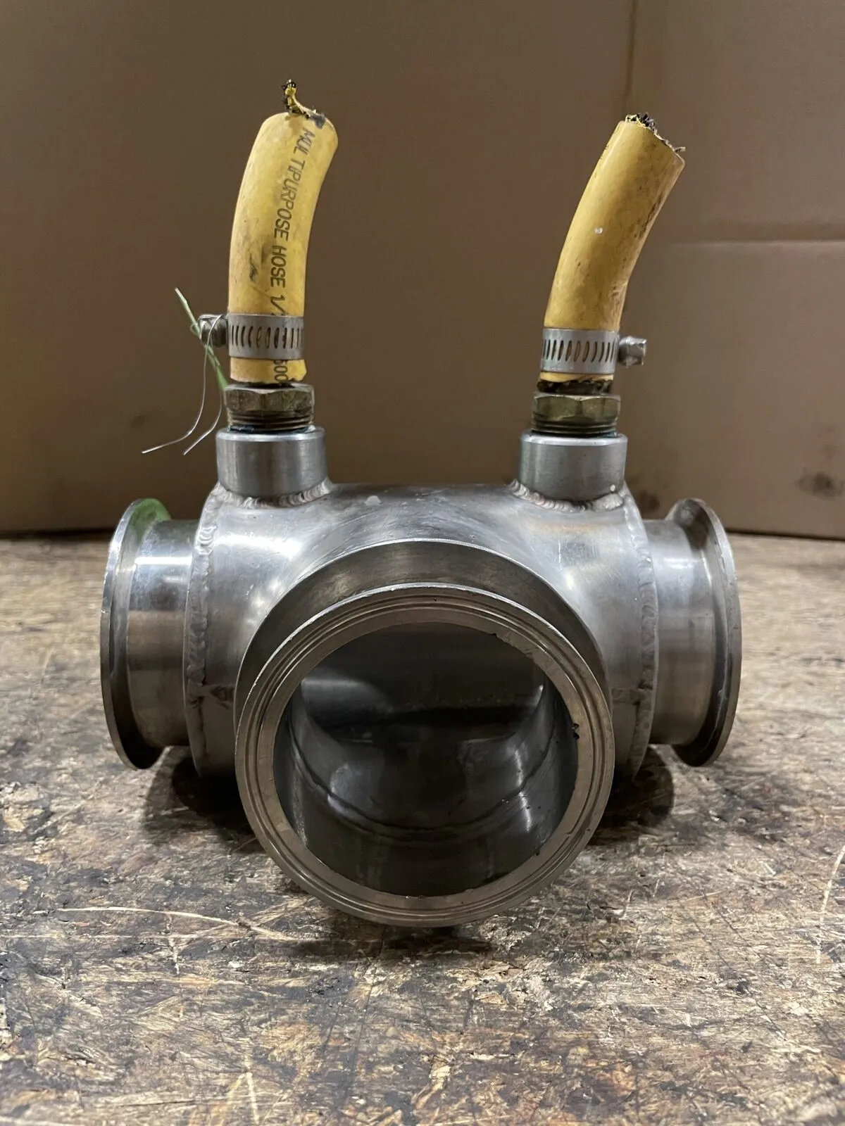 3″ Stainless Steel Sanitary Shell and Tube Heat Exchanger Tee