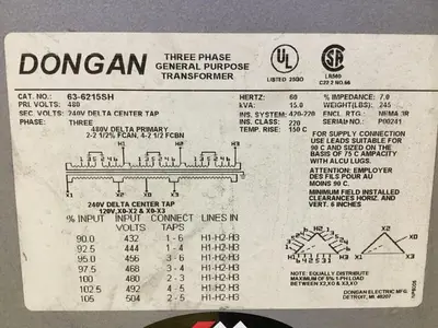 USED DONGAN 63-6215SH