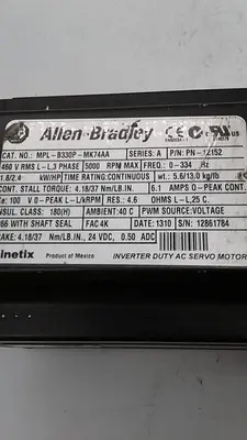 USED ALLEN-BRADLEY MPL-B330P-MK74AA