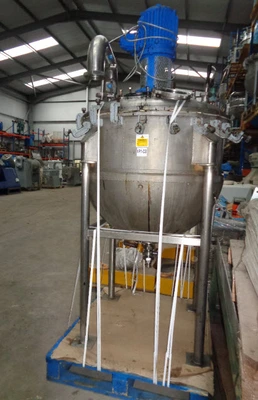 500 L S/S APV JKTD Hemispherical Reactor 3kW