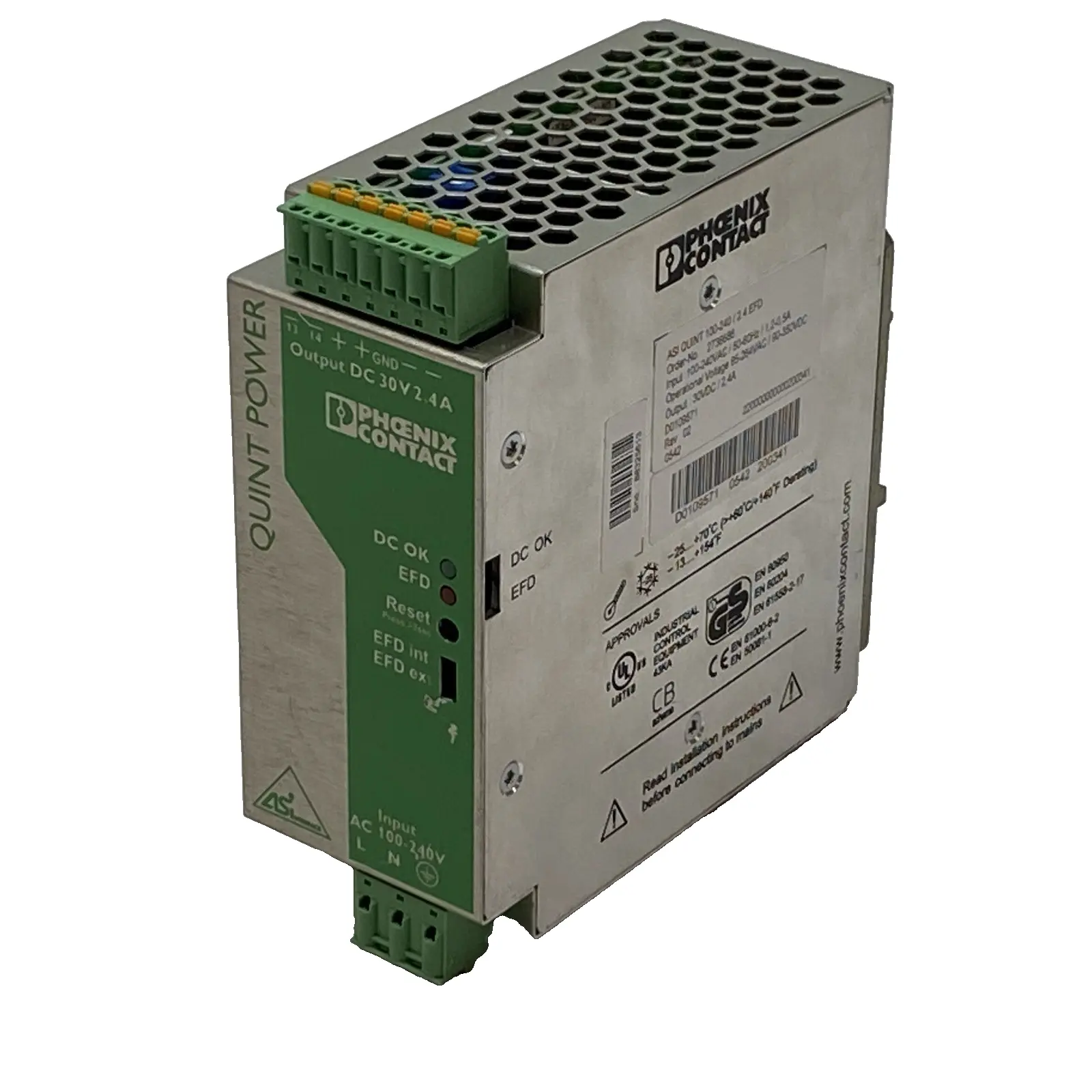 USED PHOENIX CONTACT ASI QUINT 100-240/2.4 EFD