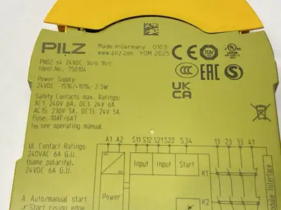 PNOZ s4 24VDC 3n/o 1n/c | Pilz  Standalone Sigma Safety Relay 750104 NO TERMINALS - For parts or not working