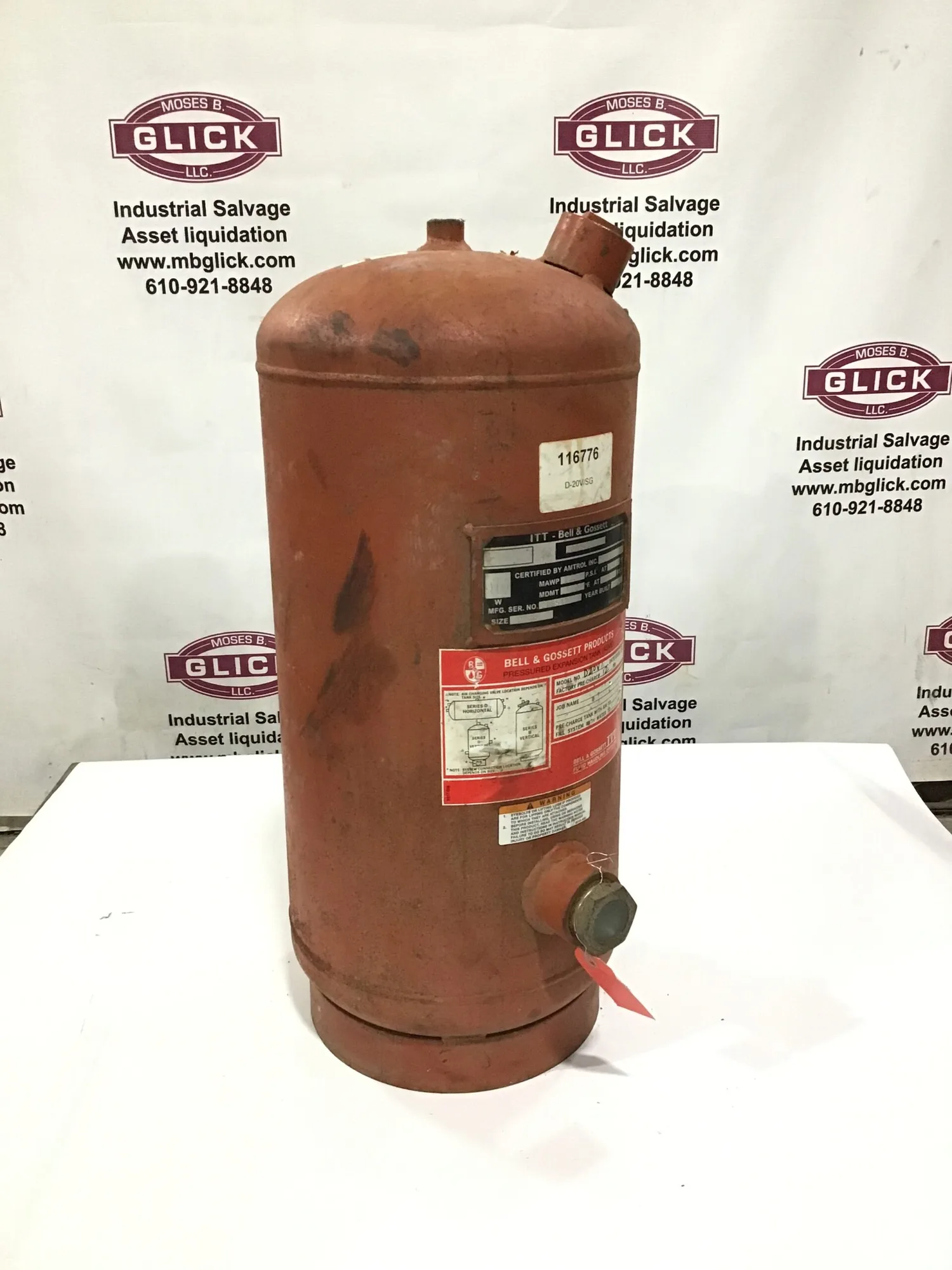 ITT Bell & Gossett D20V Pressured Expansion Tank 1/2″ NPT