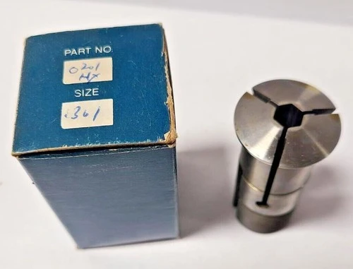 0201 HX .361 Hex Extended Nose Machine Collet Southwick & Miester S&M