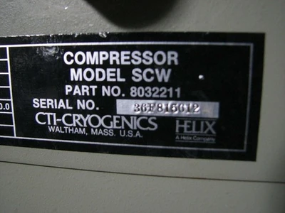 USED HELIX CTI CRYOGENICS Does Not Apply