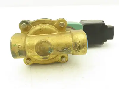 Asco JKF8210G3 Brass Solenoid Valve  3/4" N/C 5-250 AIR 5-150 w Jun Box