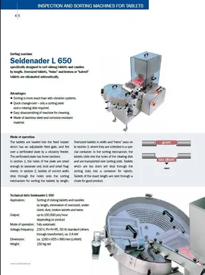 SEIDENADER L650 Tablet Inspection | Perry Equipment (2)