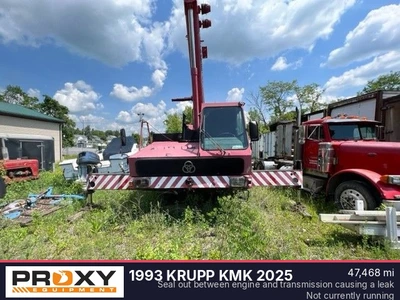 Used 1993 KRUPP KMK 2025 Rough Terrain Cranes Pennsylvania US | Proxy Equipment #1384887