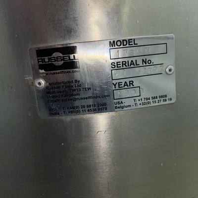 Russell Finex 22 Single Deck Vibratory Sieve