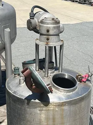 Tank, 100 Gallon, Stainless Steel, Agitated, Dish Bottom #S745084