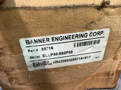 Used BANNER SLLP40560P88 Light Curtains & Grids Ohio US | HGR 24 #1280659