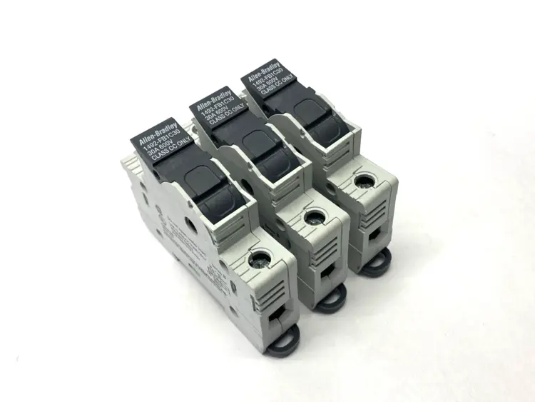 Used Allen-Bradley Ser. B Fuse Holder 1-Pole 600V 30A LOT OF 3 Fuse Accessories Michigan US | Maverick Industrial Sales #1398654