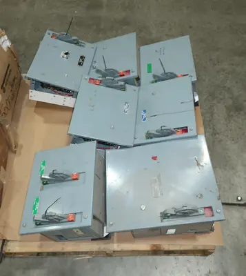 2 PALLETS OF ASSORTED MCC BUCKETS, ALLEN BRADLEY, ABB