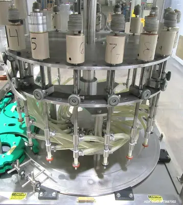 Used KAPSALL FA-R-18E Overflow Pressure Gravity Liquid Fillers Illinois US | Aaron Equipment #1303760