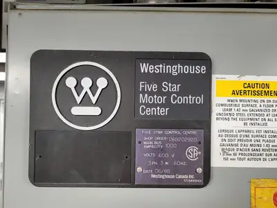 Five Star Double-Sided Motor Control Center (MCC), 600V max., 1000A