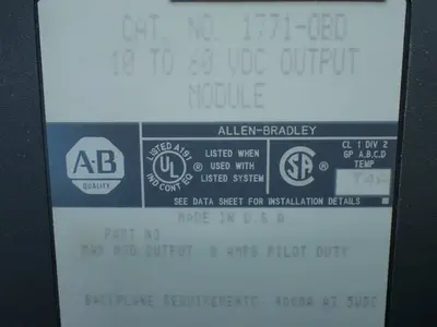 USED ALLENBRADLEY 1771OBD