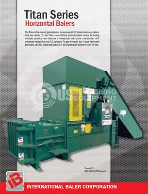 USED INTERNATIONAL TITAN 6-EC HORIZONTAL CLOSED DOOR