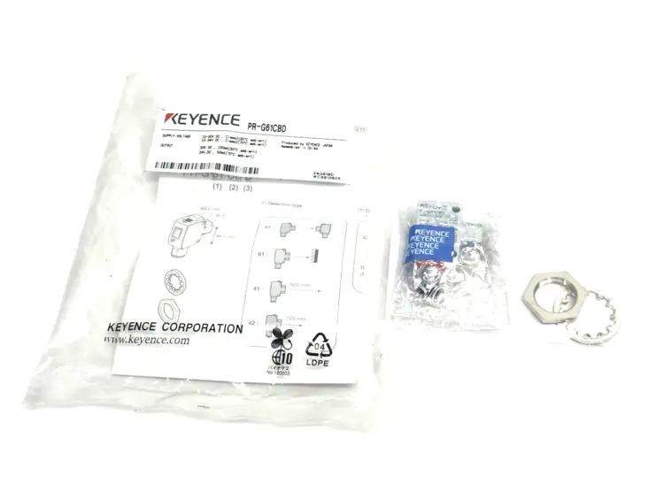 New | in-Stock KEYENCE Self-Contained Retro-reflective Sensor M12 Connector 4.2 m Photoelectric Sensors Michigan US | Maverick Industrial Sales #1395133