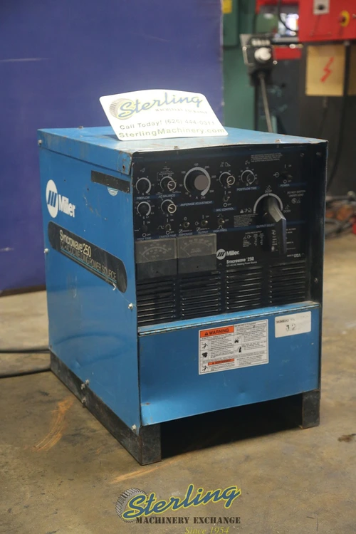 Used MILLER SYNCROWAVE 250 Tig Welders California US | Sterling Machinery Exchange #1466181