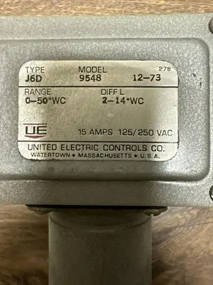 New | in-Stock UNITED ELECTRIC CONTROLS J6D 9548 Miscellaneous Equipment (Electrical & Power) Ohio US | Surplus Asset Holdings #1242219