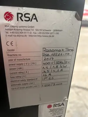 2017 RSA Rasamax Mono Deburring Machine
