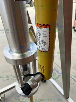 USED SEPTECH ANNULAR EXPANSION STAINLESS STEEL PREPARATIVE HPLC COLUMN