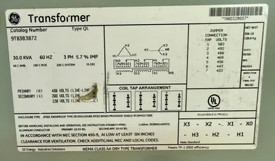 GENERAL ELECTRIC 9T83B3872 Transformers | Great American Equipment Company (2)