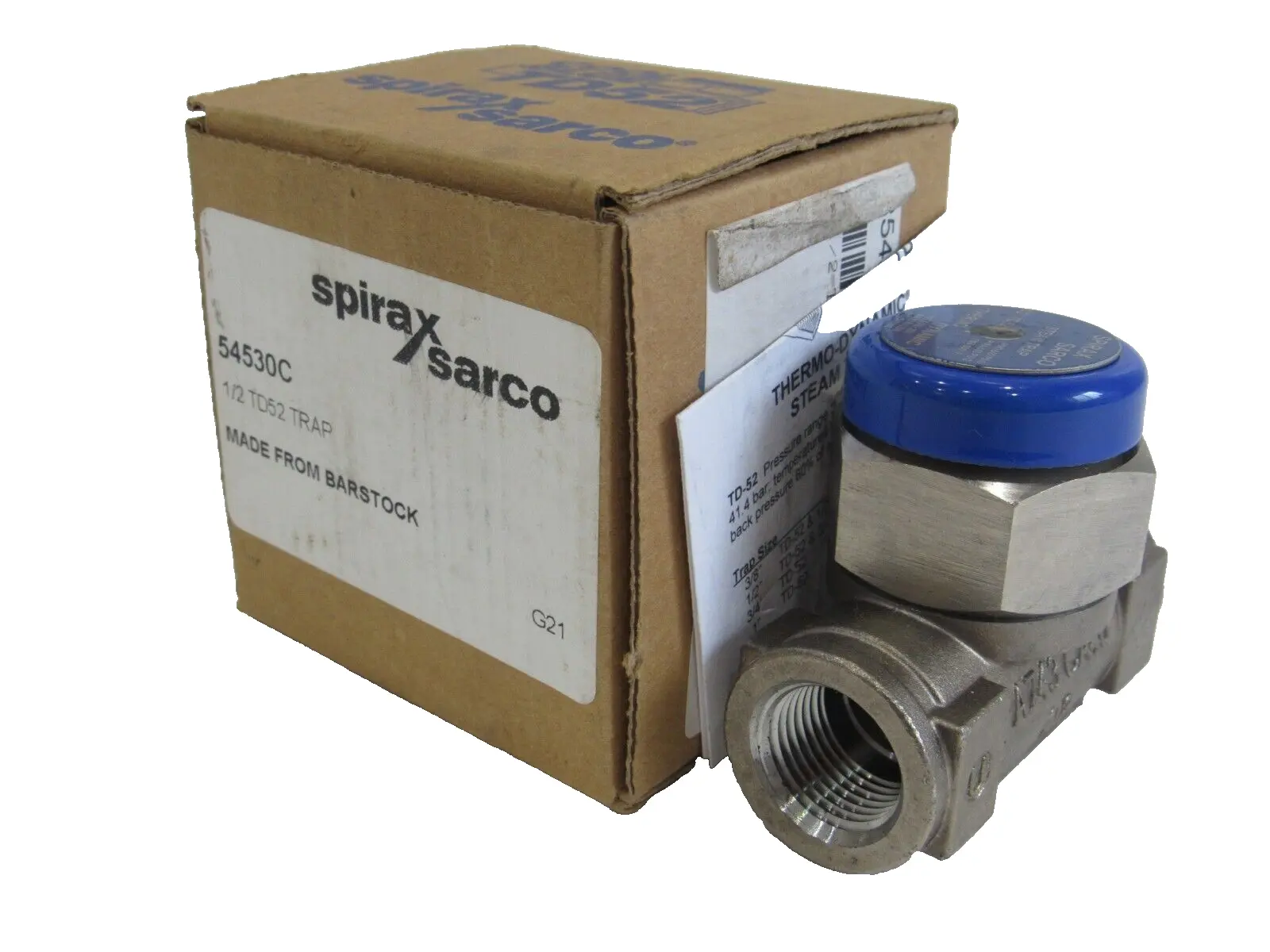 NEW SPIRAX SARCO 54530C STEAM TRAP TD52-1/2"