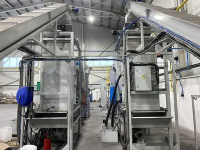 Aluminium and titanium chip processing plant