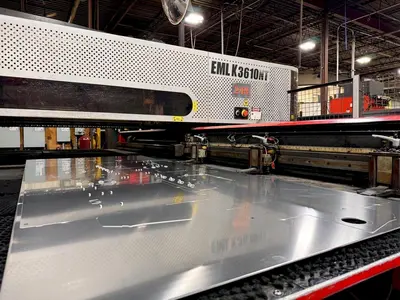 Used 2015 AMADA EMLK 3610NT Laser Combo Punches Illinois US | Machine Factory Outlet #1262814