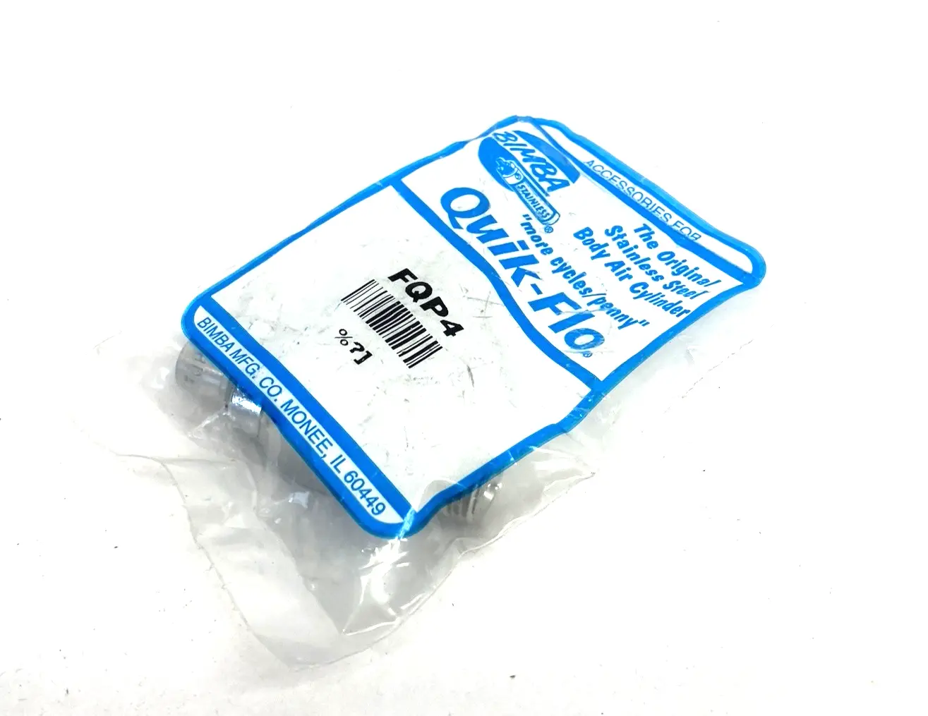 New | in-Stock Bimba Quik-Flo Fitting, Flow Control Valve, 1/4" NPT to 3/8" Tube OD Valves/Fittings Michigan US | Maverick Industrial Sales #1401834